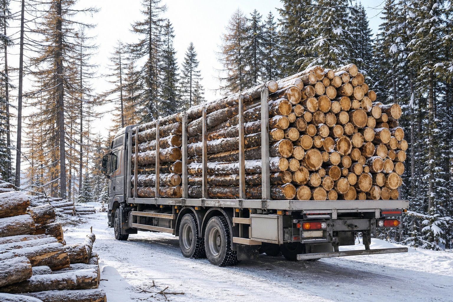 Укладка дров, ориентир выгрузки Речная улица, 20C в Пущине
